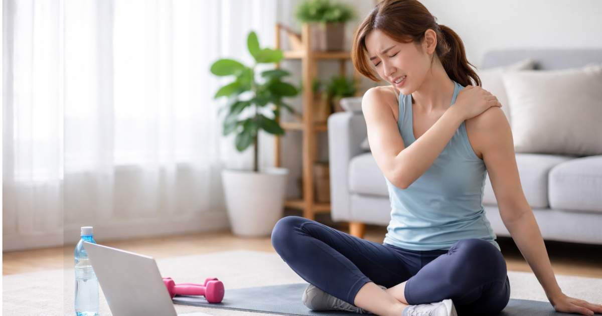 体操を頑張っているのに体の不調が良くならない原因をイメージした写真